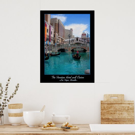 Venetian Gondolas Poster (Keuken)