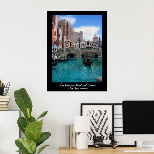 Venetian Gondolas Poster (Thuiskantoor)