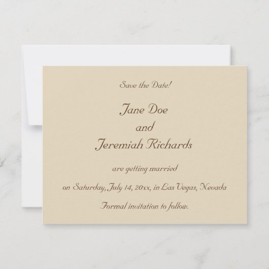 Venetian Gondolas Save-the-Date Kaarten (Achterkant)