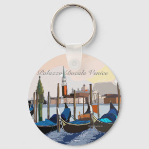 Venetian Gondolas van Palazzo Ducale Venice Sleutelhanger