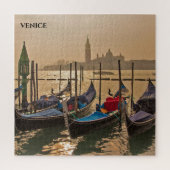 Venetian Gondolas, Venetië Italië Jigzaag Puzzle Legpuzzel (Verticaal)