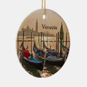 Venetian Gondolas Venice Italië Waterfront Ceramic Keramisch Ornament (Rechts)