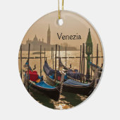 Venetian Gondolas Venice Italië Waterfront Ceramic Keramisch Ornament (Links)