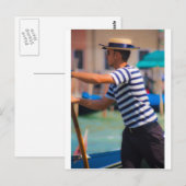 Venetian Gondolier Briefkaart (Voorkant / Achterkant)