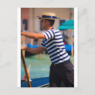 Venetian Gondolier Briefkaart