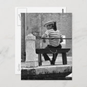 Venetian Gondolier Briefkaart (Voorkant / Achterkant)
