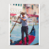 Venetian Gondolier Briefkaart (Voorkant)