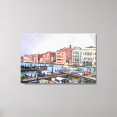 Venetian Grand Canal Canvas Afdruk (Voorkant)