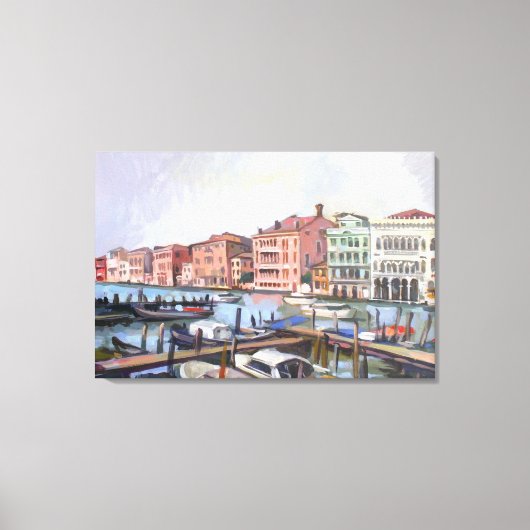 Venetian Grand Canal Canvas Afdruk (Voorkant)