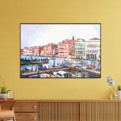 Venetian Grand Canal Canvas Afdruk