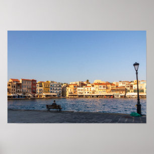 Venetian Harbour, Chania, Kreta, Griekenland Poster