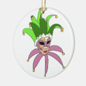 Venetian Jester Mask 2 Keramisch Ornament (Links)