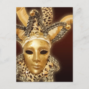 Venetian Jester Mask briefkaart