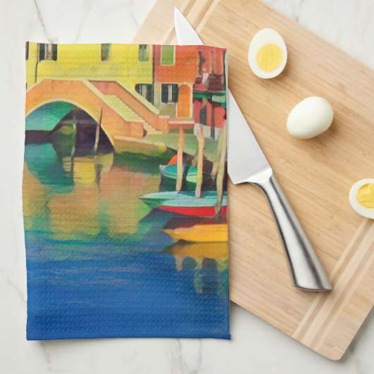 Venetian Lagoon - MURANO - panorama Theedoek (Quarter Fold)