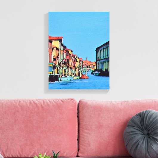 Venetian Lagoon - MURANO - uitzicht Canvas Afdruk (Insitu (Woonkamer))