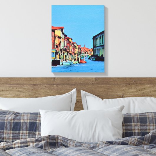 Venetian Lagoon - MURANO - uitzicht Canvas Afdruk (Insitu (Slaapkamer))
