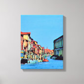 Venetian Lagoon - MURANO - uitzicht Canvas Afdruk (Voorkant)