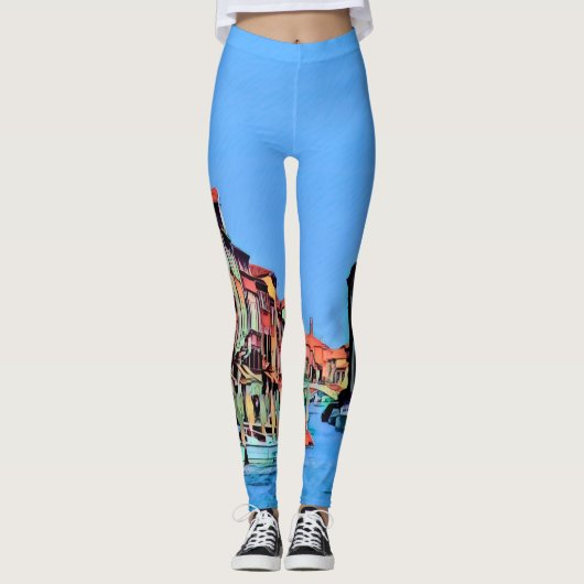 Venetian Lagoon - MURANO - uitzicht Leggings (Voorkant)