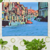 Venetian Lagoon - MURANO - uitzicht Theedoek (Gevouwen)