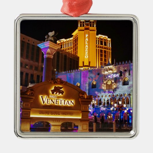Venetian Las Vegas Decorative Evening Lights Metalen Ornament (Voorkant)