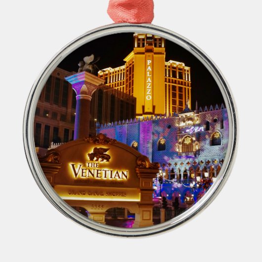 Venetian Las Vegas Decorative Evening Lights Metalen Ornament (Voorkant)