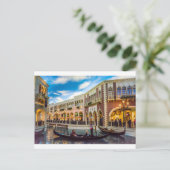 Venetian Las Vegas Gondola Canal Architecture Briefkaart (Staand voorkant)