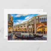 Venetian Las Vegas Gondola Canal Architecture Briefkaart (Voorkant / Achterkant)