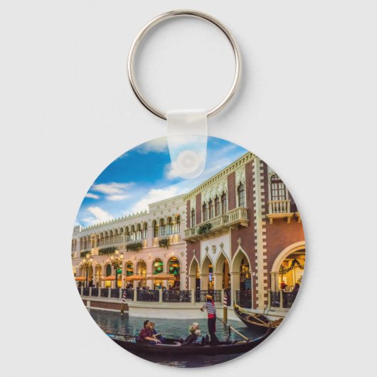Venetian Las Vegas Gondola Canal Architecture Sleutelhanger (Voorkant)