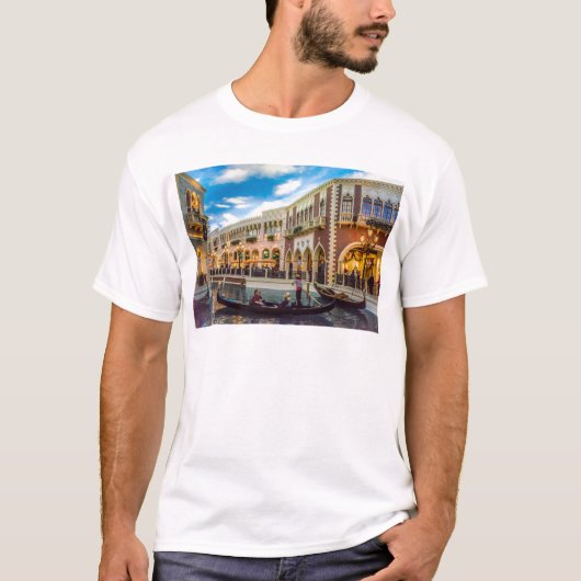 Venetian Las Vegas Gondola Canal Architecture T-shirt (Voorkant)