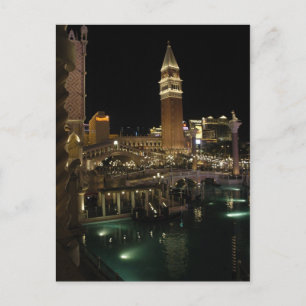 Venetian Las Vegas 's nachts Briefkaart