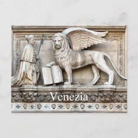 Venetian Lion Briefkaart (Voorkant)