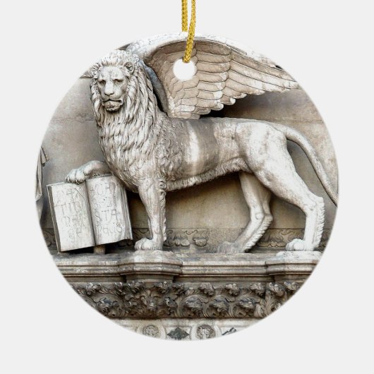 Venetian Lion Keramisch Ornament (Voorkant)