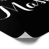 VENETIAN MARDI GRAS MASKS MASQUERADE BALL MONOGRAM POSTER (Hoek)