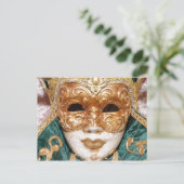 Venetian Mask Briefkaart (Staand voorkant)