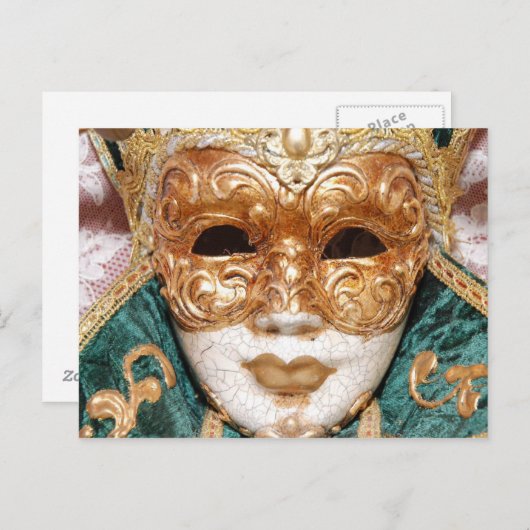 Venetian Mask Briefkaart (Voorkant / Achterkant)