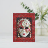 Venetian Mask Briefkaart (Staand voorkant)