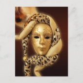 Venetian Mask briefkaart (Voorkant)