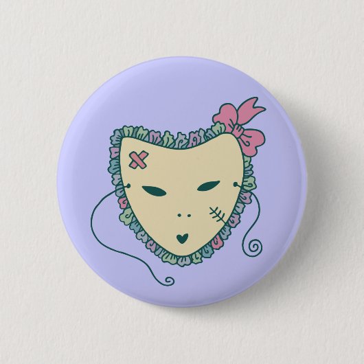 Venetian Mask Button (Voorkant)