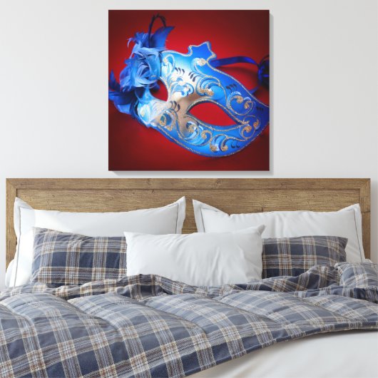 Venetian Mask Canvas Afdruk (Insitu (Slaapkamer))