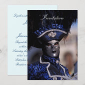 Venetian Mask Kaart (Voorkant / Achterkant)