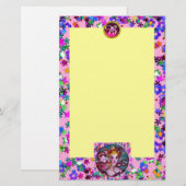 VENETIAN MASKERADE MASKS,CONFETTI GEM MONOGRAM BRIEFPAPIER (Voorkant / Achterkant)