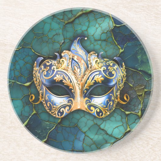 VENETIAN MASKSandstone Onderzetter (Voorkant)