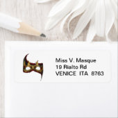 Venetian Masque: Gold en Red Rose Etiket (Insitu)