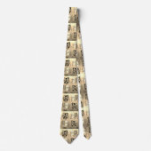 Venetian Masque Pattern in Vivid Eclectic Pattern Stropdas (Voorkant)