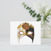 Venetian Masque: Ruby Jewel Briefkaart (Staand voorkant)