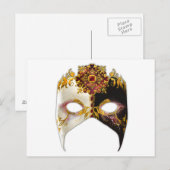Venetian Masque: Ruby Jewel Briefkaart (Voorkant / Achterkant)