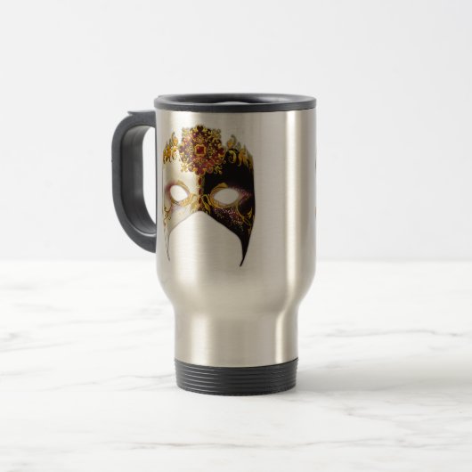 Venetian Masque: Ruby Jewel Reisbeker (Voorkant links)