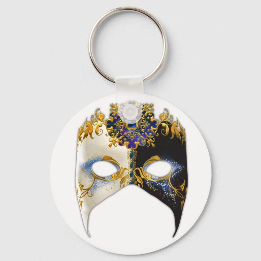 Venetian Masque: Sapphire Jewel Keyring Sleutelhanger (Voorkant)