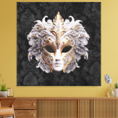 Venetian, Masquerade Carnival Mask Canvas Afdruk (Insitu (Woonkamer))