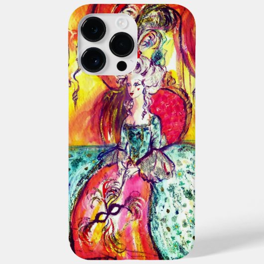 VENETIAN MASQUERADE / COLOMBINA MET BLAUWE DRESS Case-Mate iPhone CASE (Achterkant)